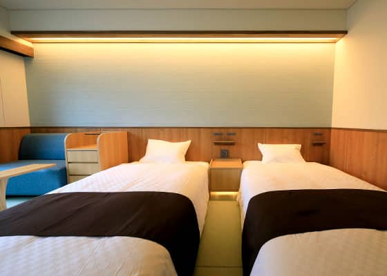 现代日式双床房