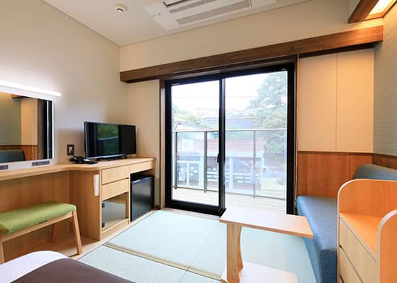 现代日式双床房